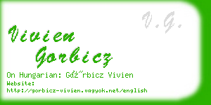 vivien gorbicz business card